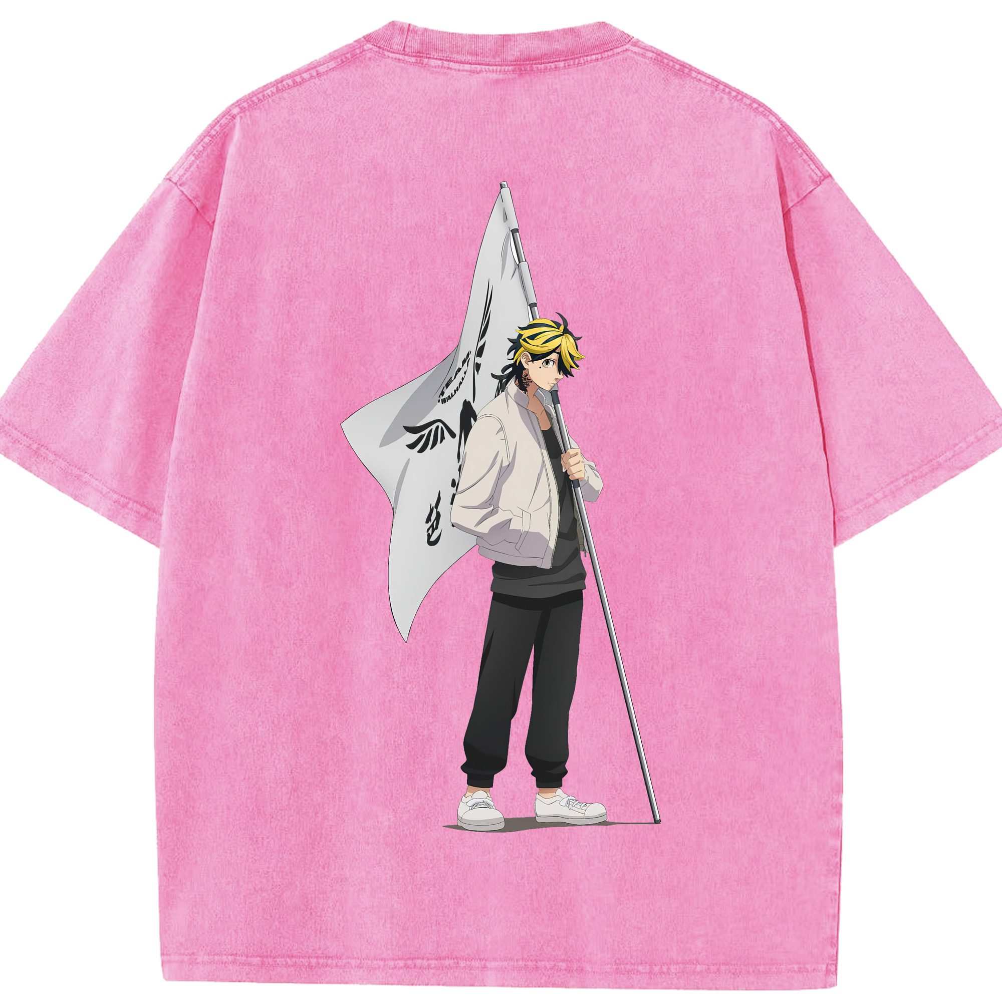 （画像用） 東京リベンジャーズ Tokyo Revengers 綿100% ヴィンテージ風 半袖Tシャツ（背面プリント）